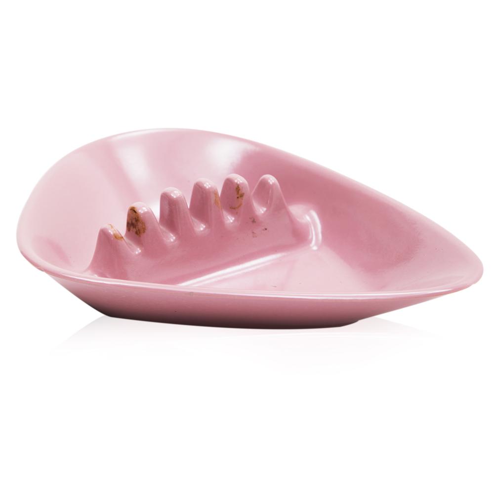 Pink Triangular Ashtray
