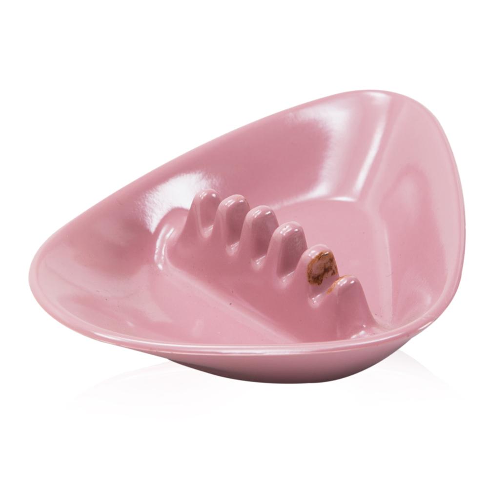Pink Triangular Ashtray
