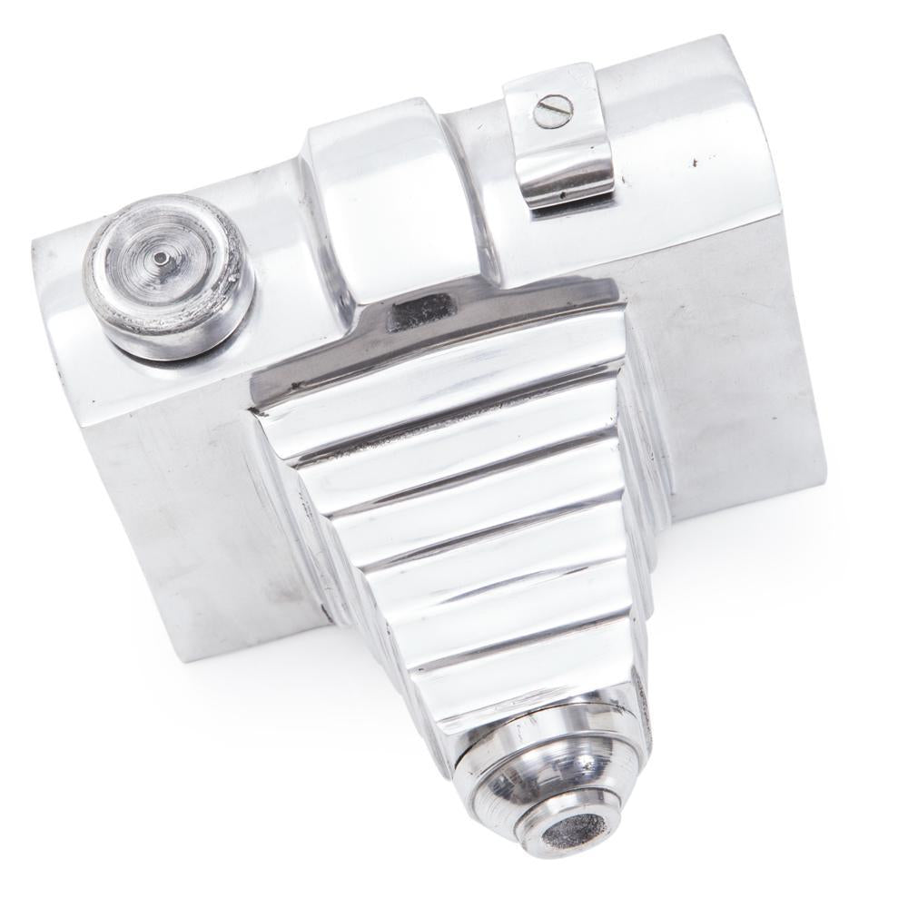 Silver Aluminum Camera Sculpture