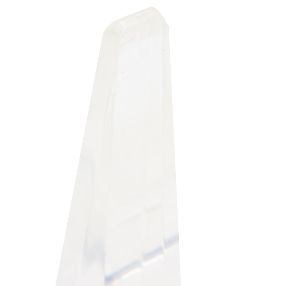 Tall Lucite Pyramid Sculpture Bookends - Set of 2