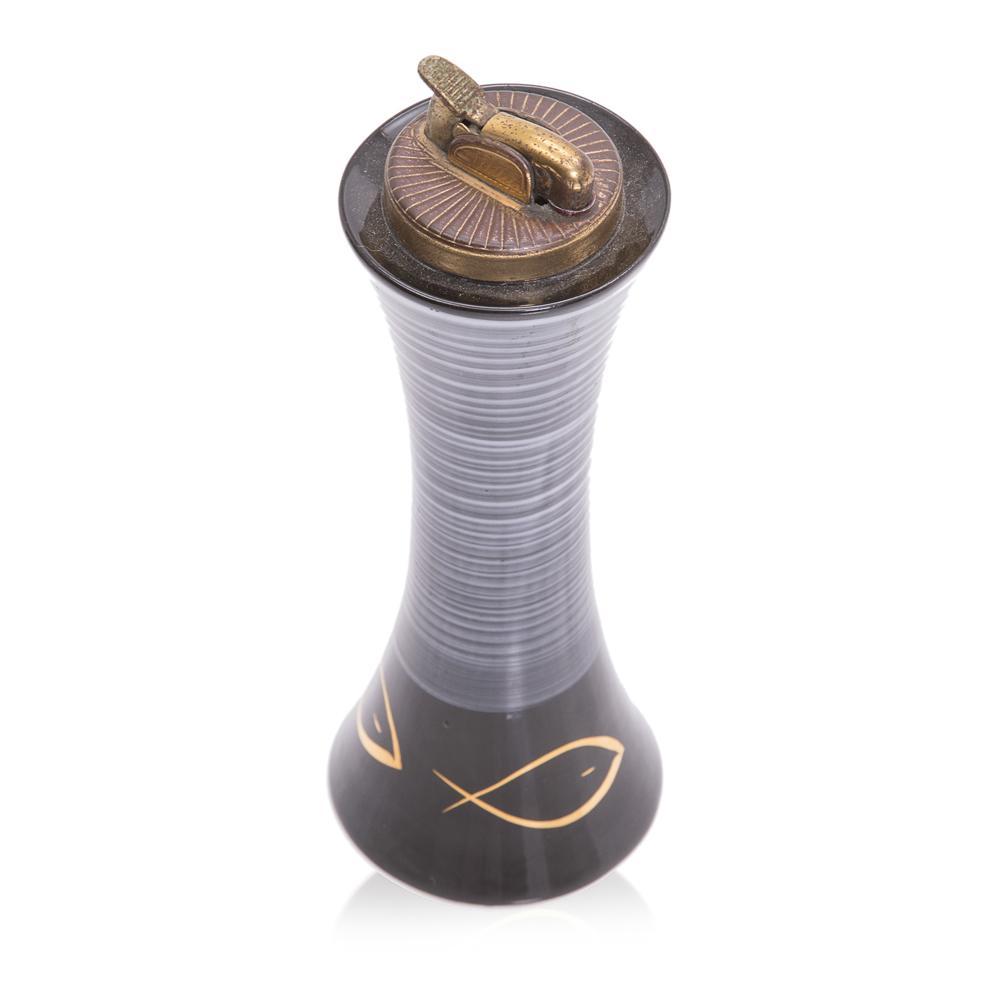 Grey Tall Fish Table Lighter