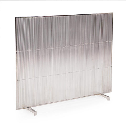 Silver Fireplace Screen