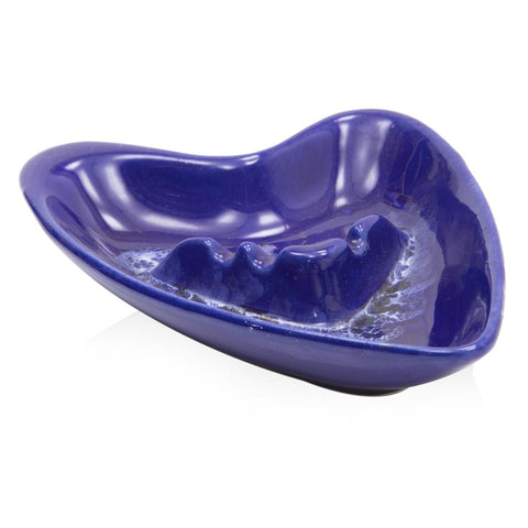 Blue Heart Shaped Ashtray