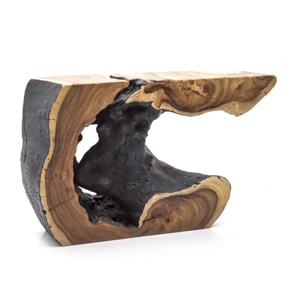 Wood Slab Heavy Console Table