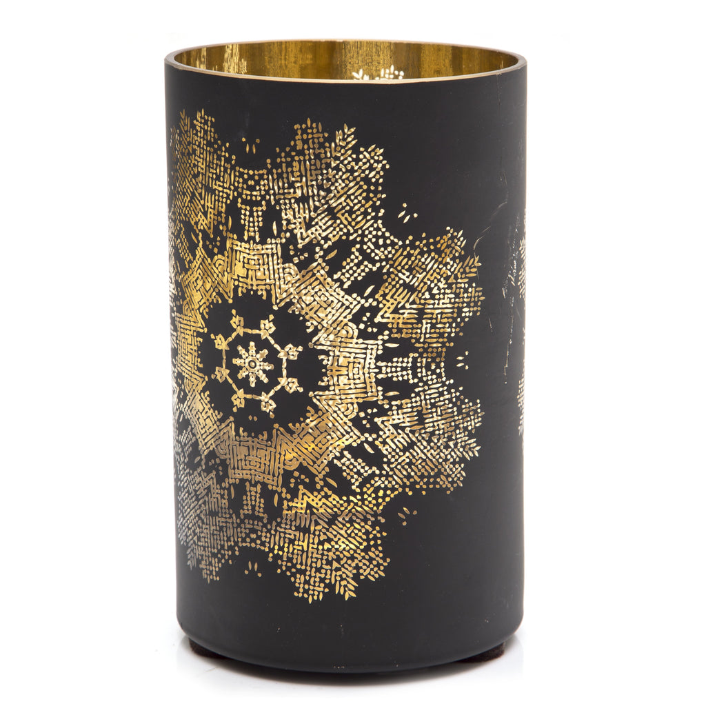 Black & Gold Medallion Lamp
