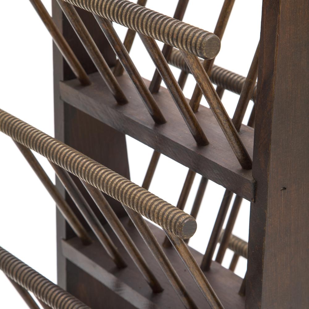 Wood Criss Cross Magazine Rack