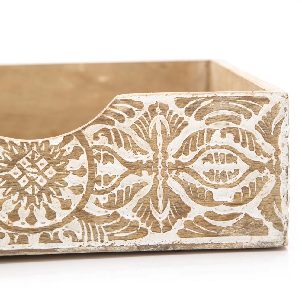 Embossed Wood White Boxset