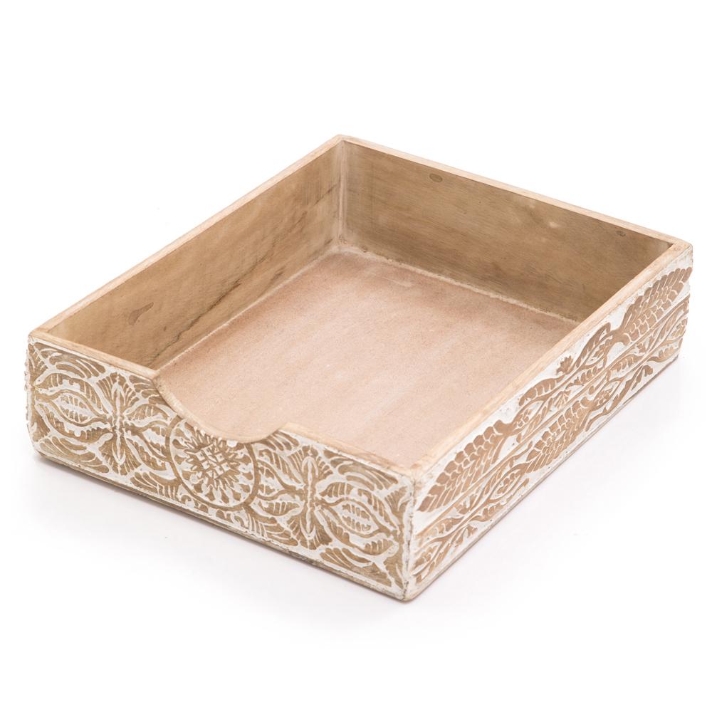 Embossed Wood White Boxset