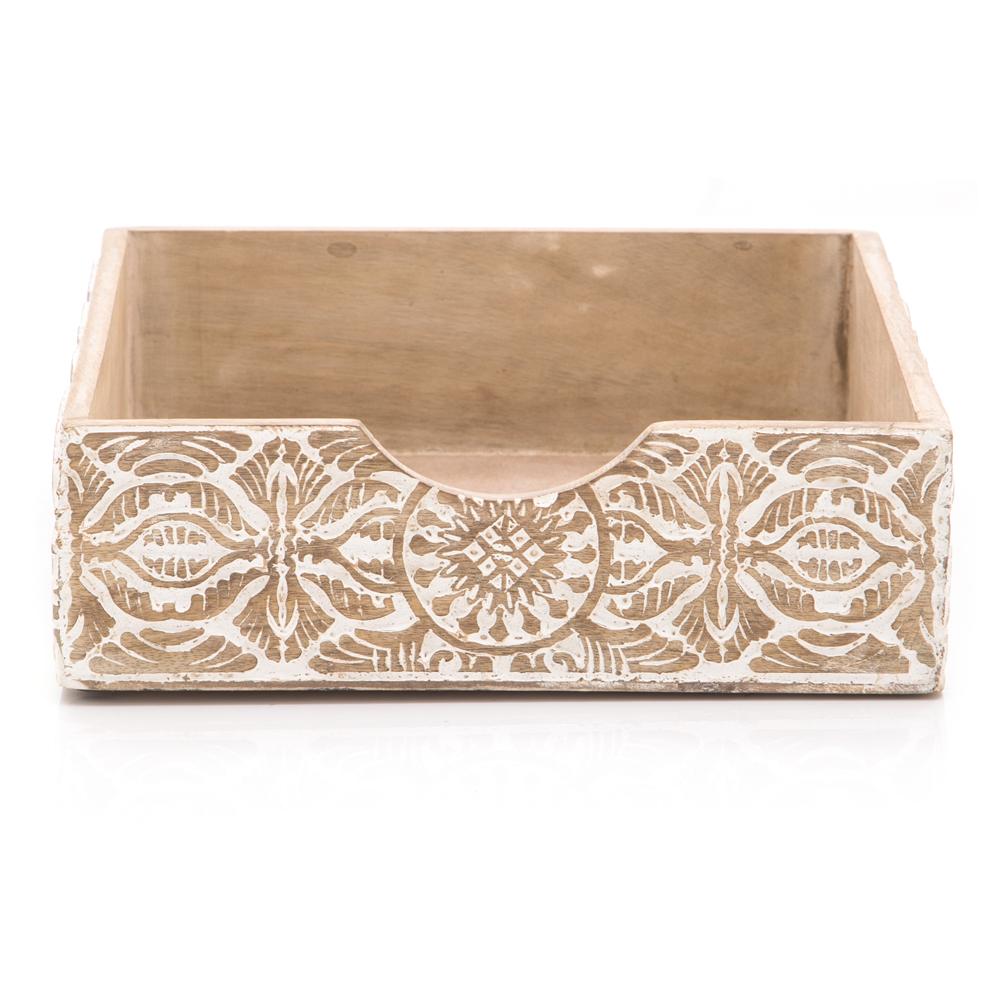Embossed Wood White Boxset