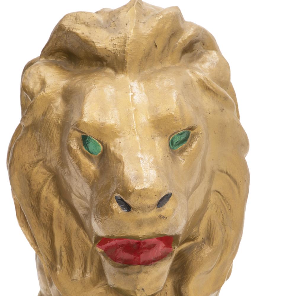 Huge Gold Lion Floor Statue