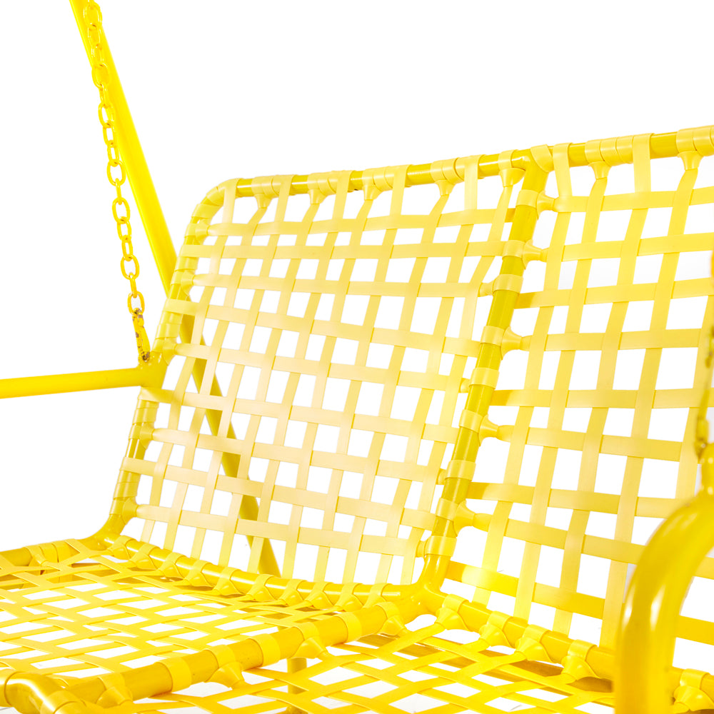 Yellow Outdoor Swing Loveseat