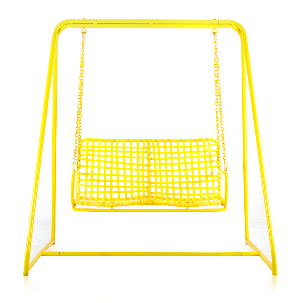 Yellow Outdoor Swing Loveseat