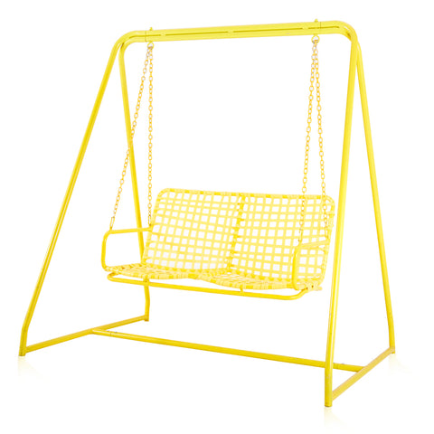 Yellow Outdoor Swing Loveseat