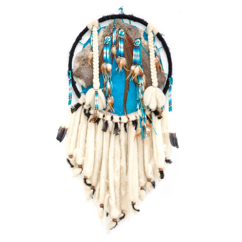 Huge White + Blue Dreamcatcher