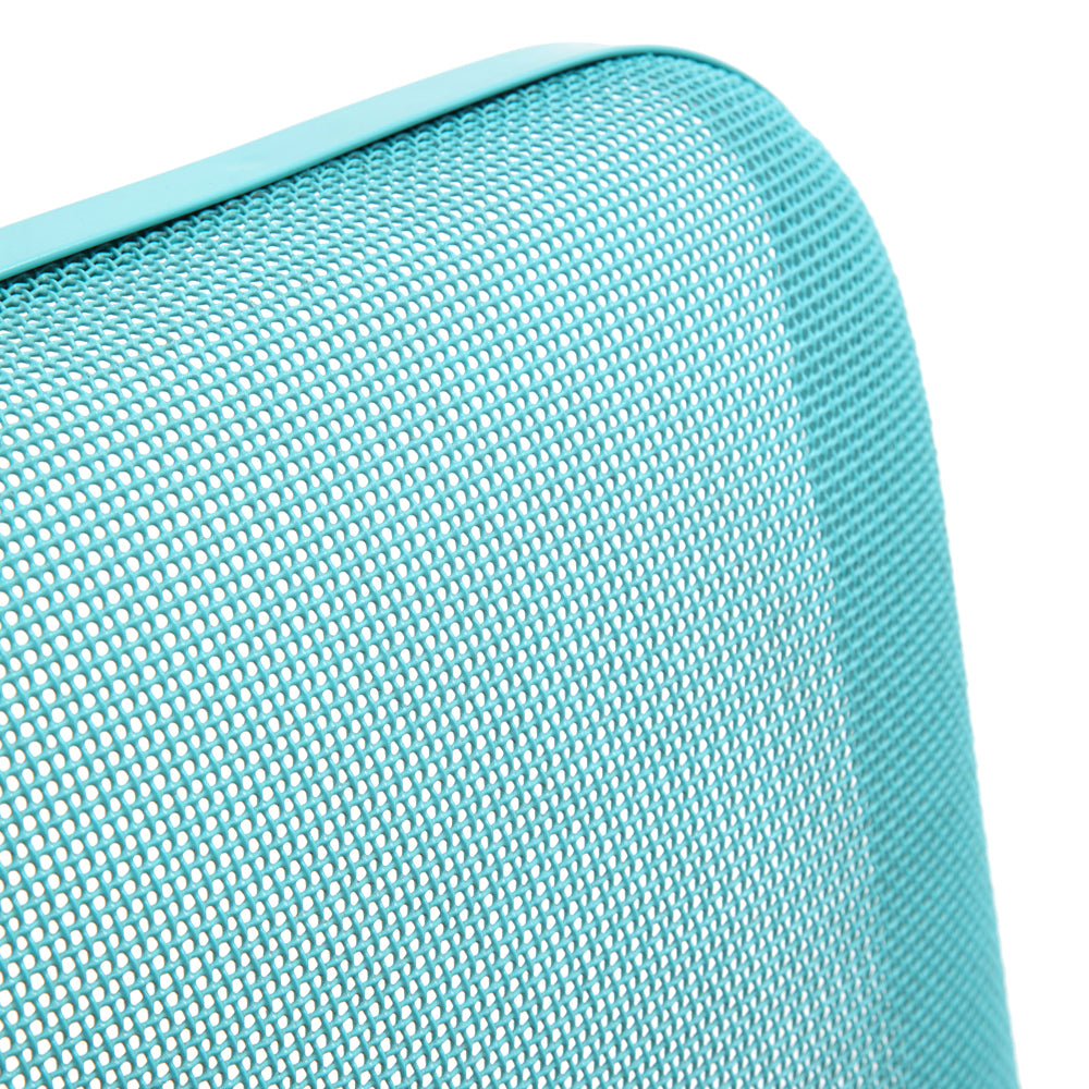 Turquoise Mesh Woodard Outdoor Chaise