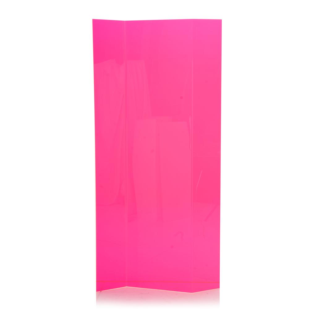 Plexi Screen Divider - Hot Pink
