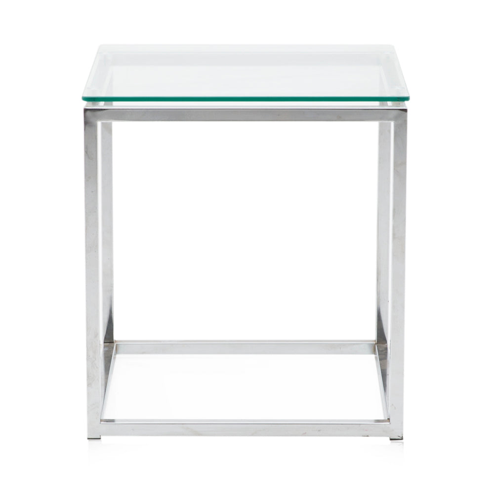 Chrome Square Side Table