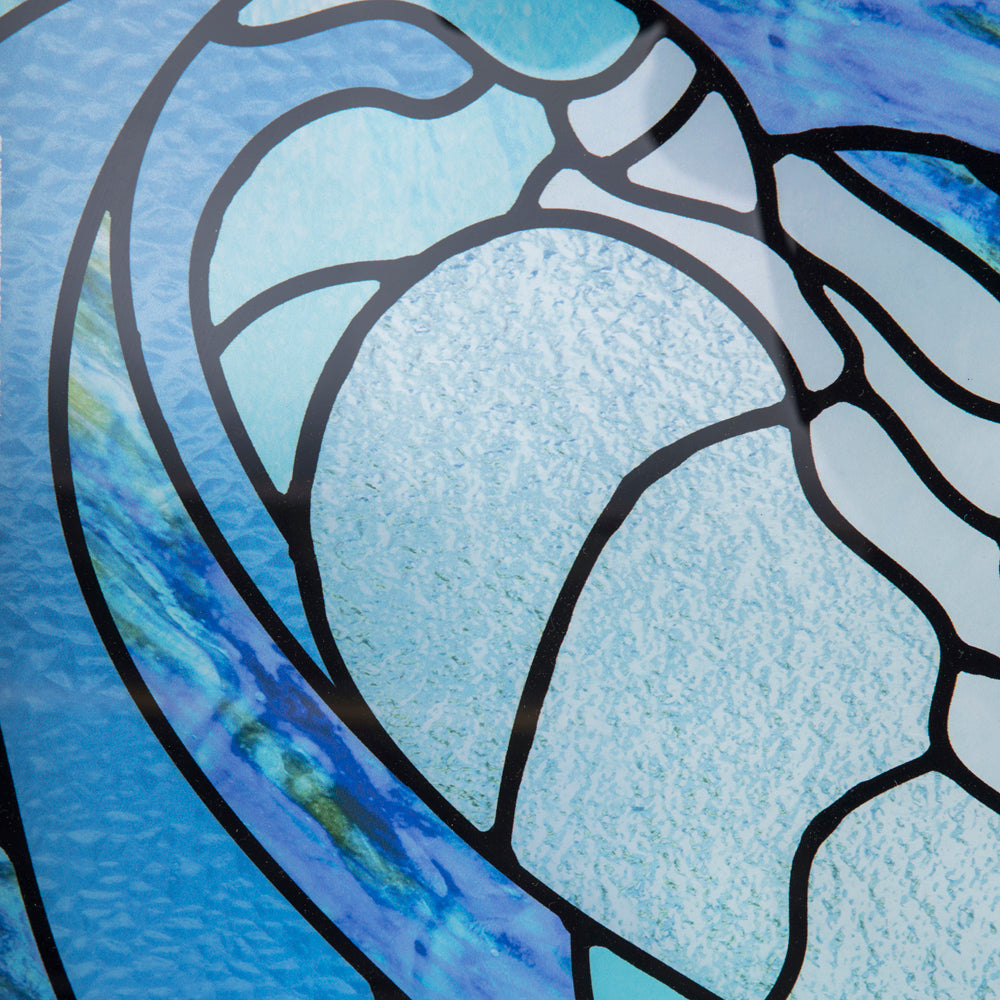 Cresting Wave Stained Glass Window