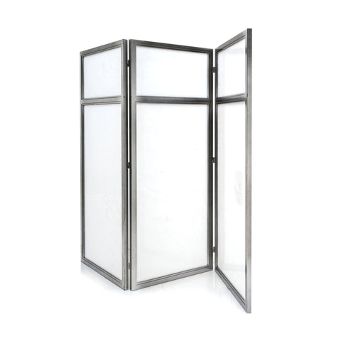 Grey Metal Framed Screen