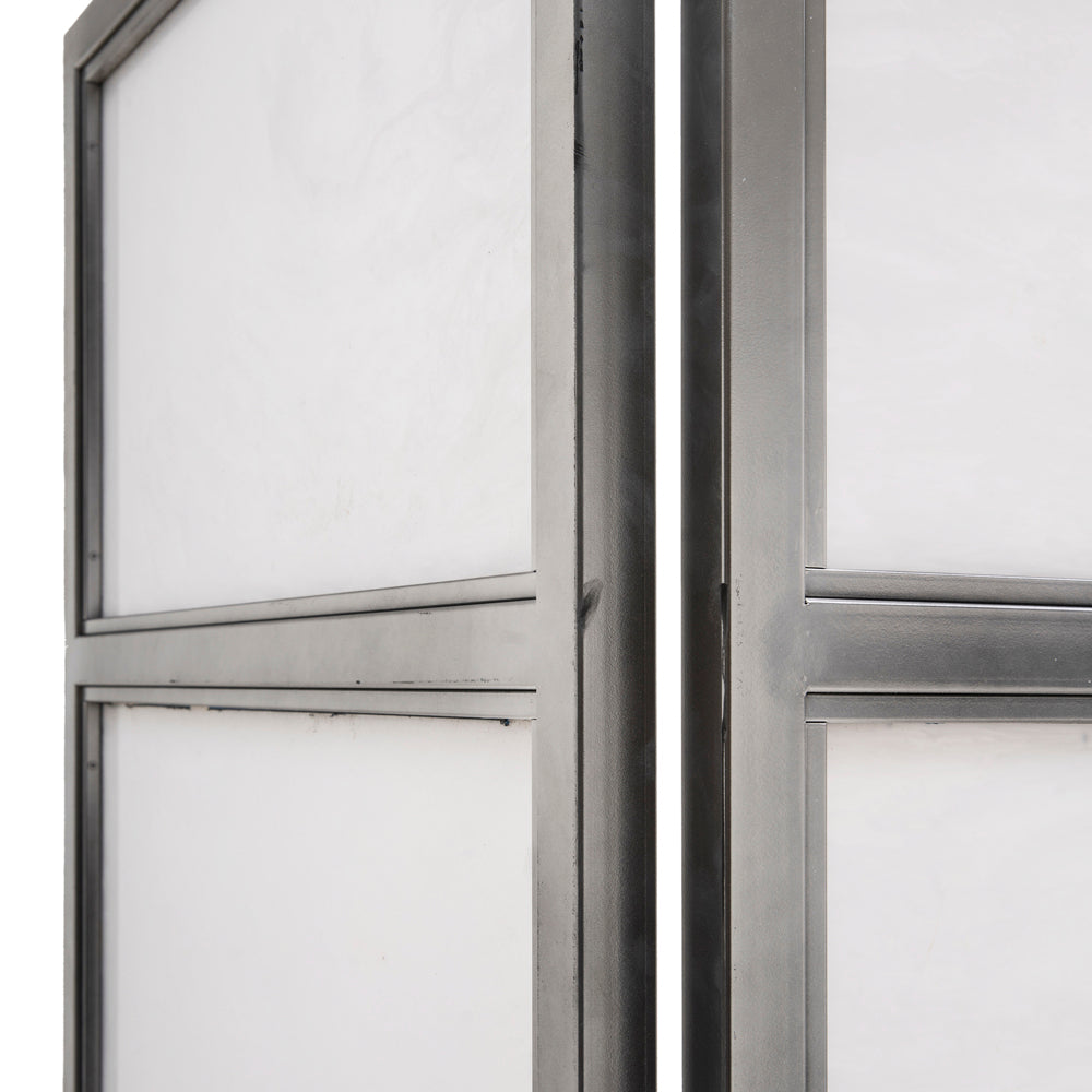 Grey Metal Framed Screen