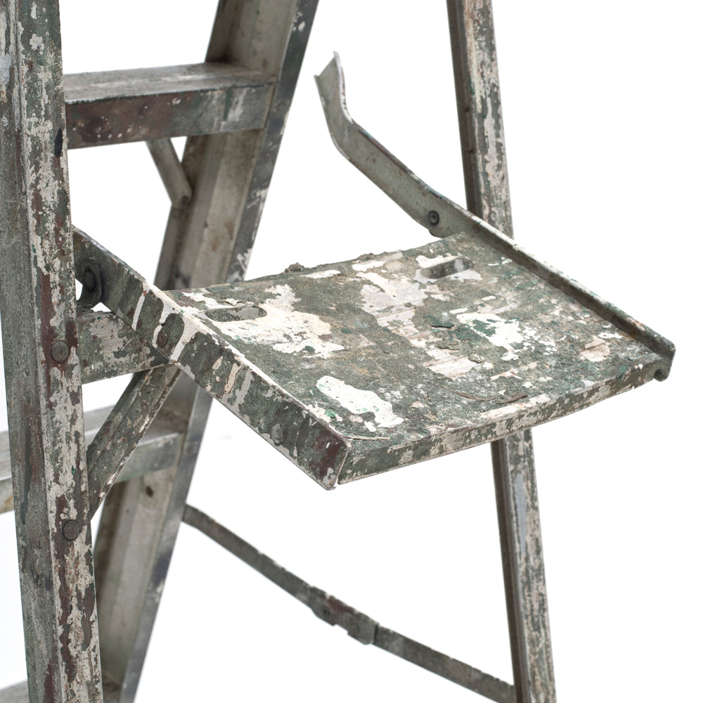 Rustic Metal Painters Ladder