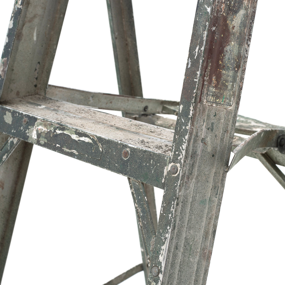 Rustic Metal Painters Ladder