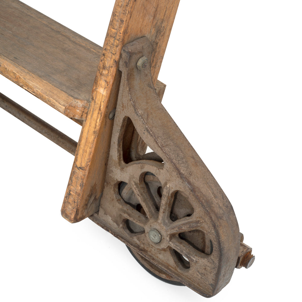 Wood Rolling Library Ladder