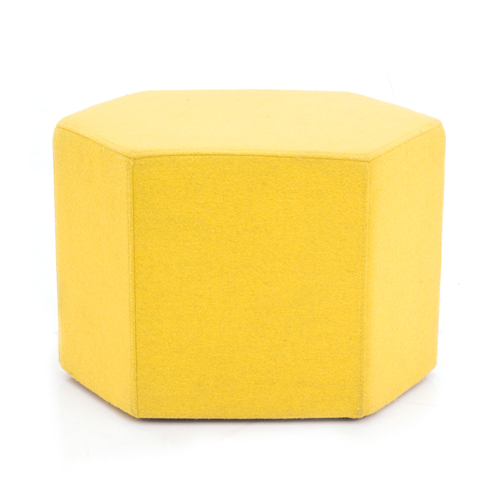 Hexagonal Ottoman - Yellow