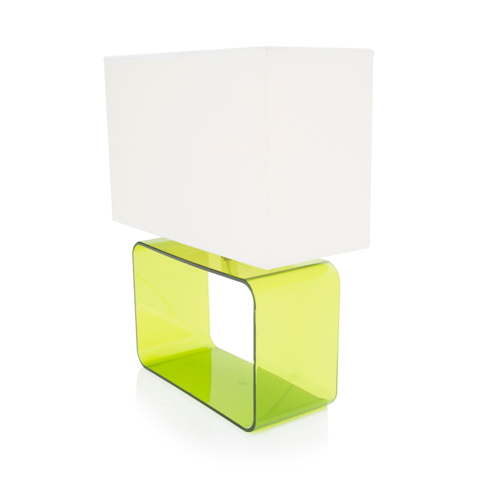 Green Plexi Table Lamp