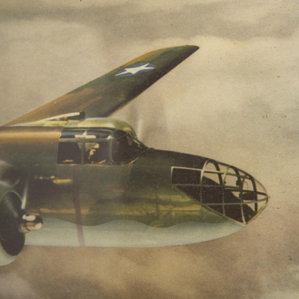 Framed Picture of B-17 Airplane