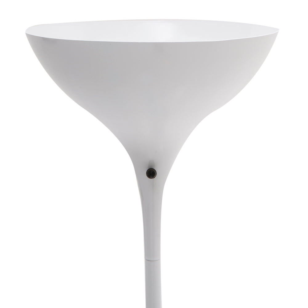 Modern White Torchiere