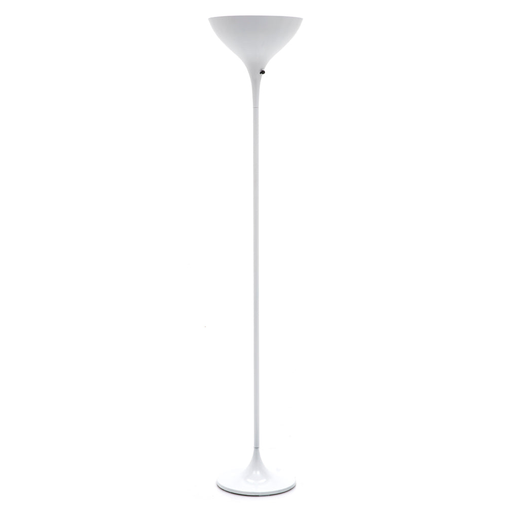 Modern White Torchiere