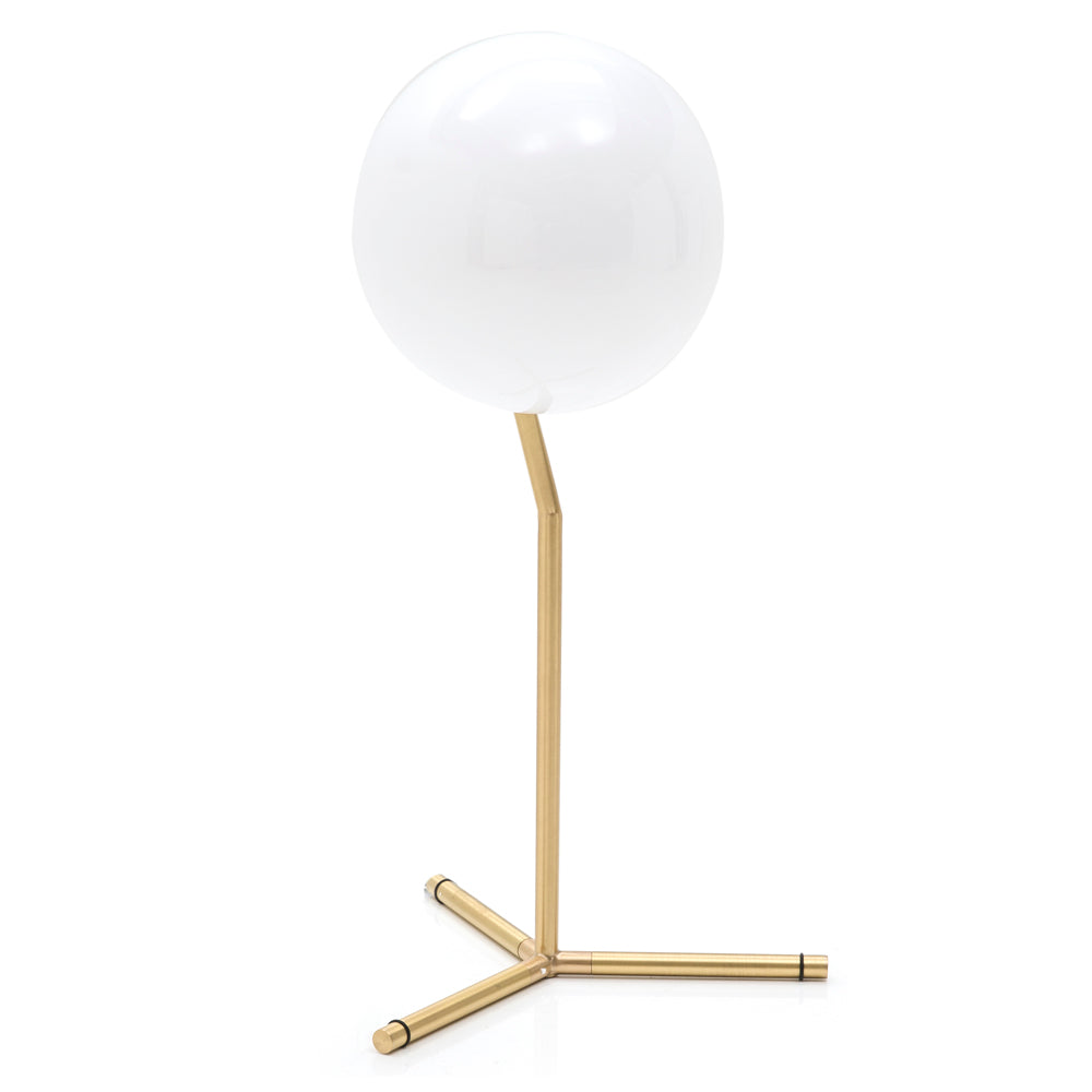 Gold Stemmed Orb Light
