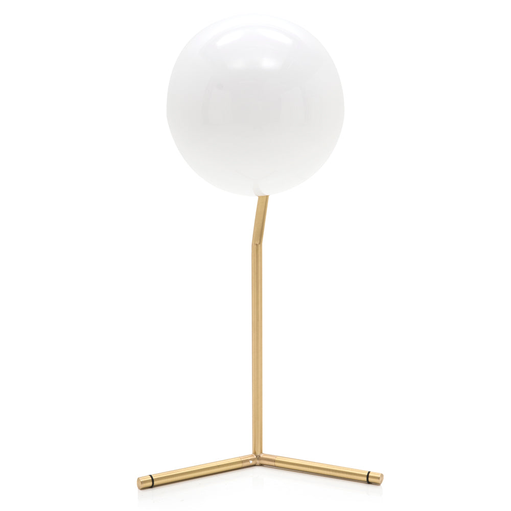 Gold Stemmed Orb Light