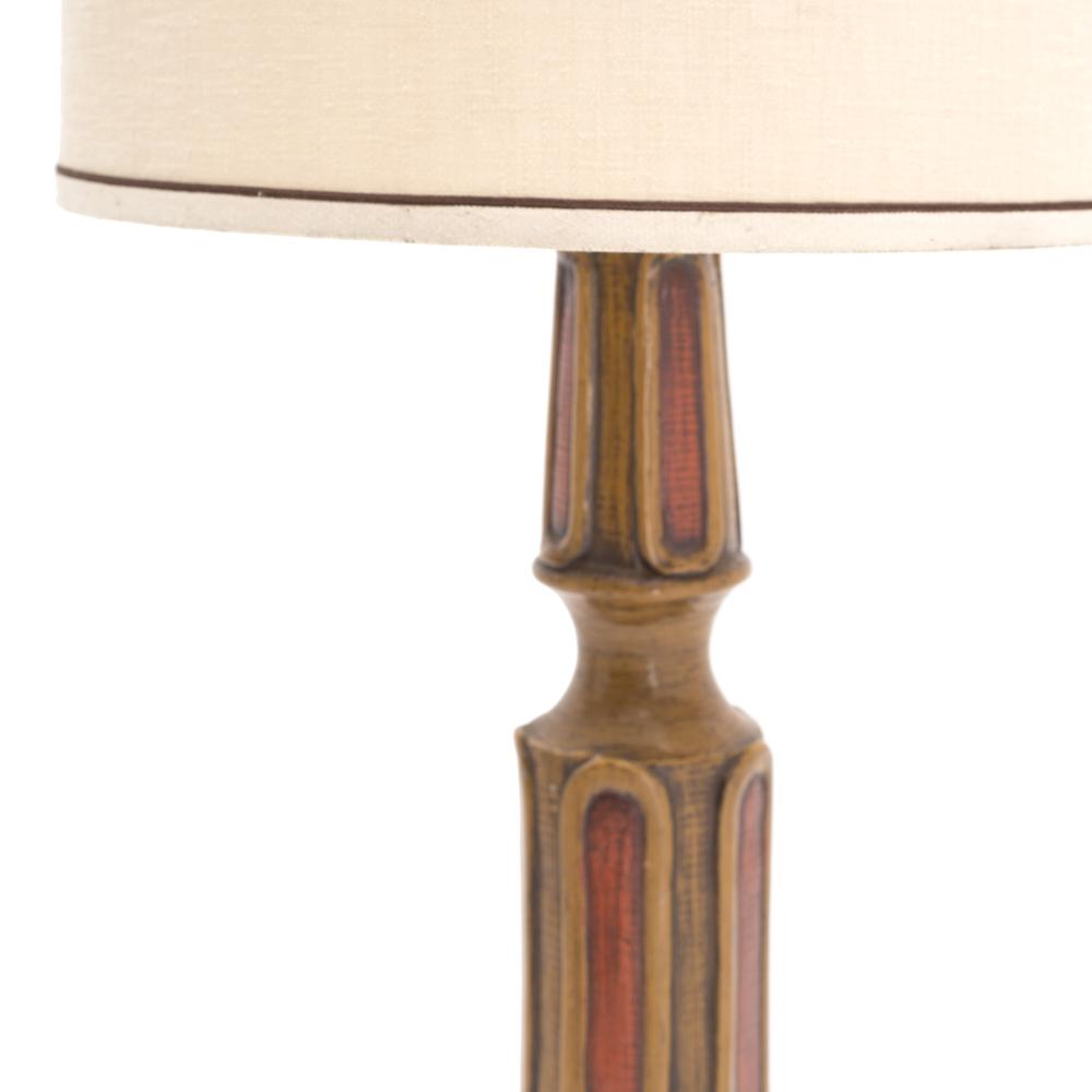 Carved Wood Lamp