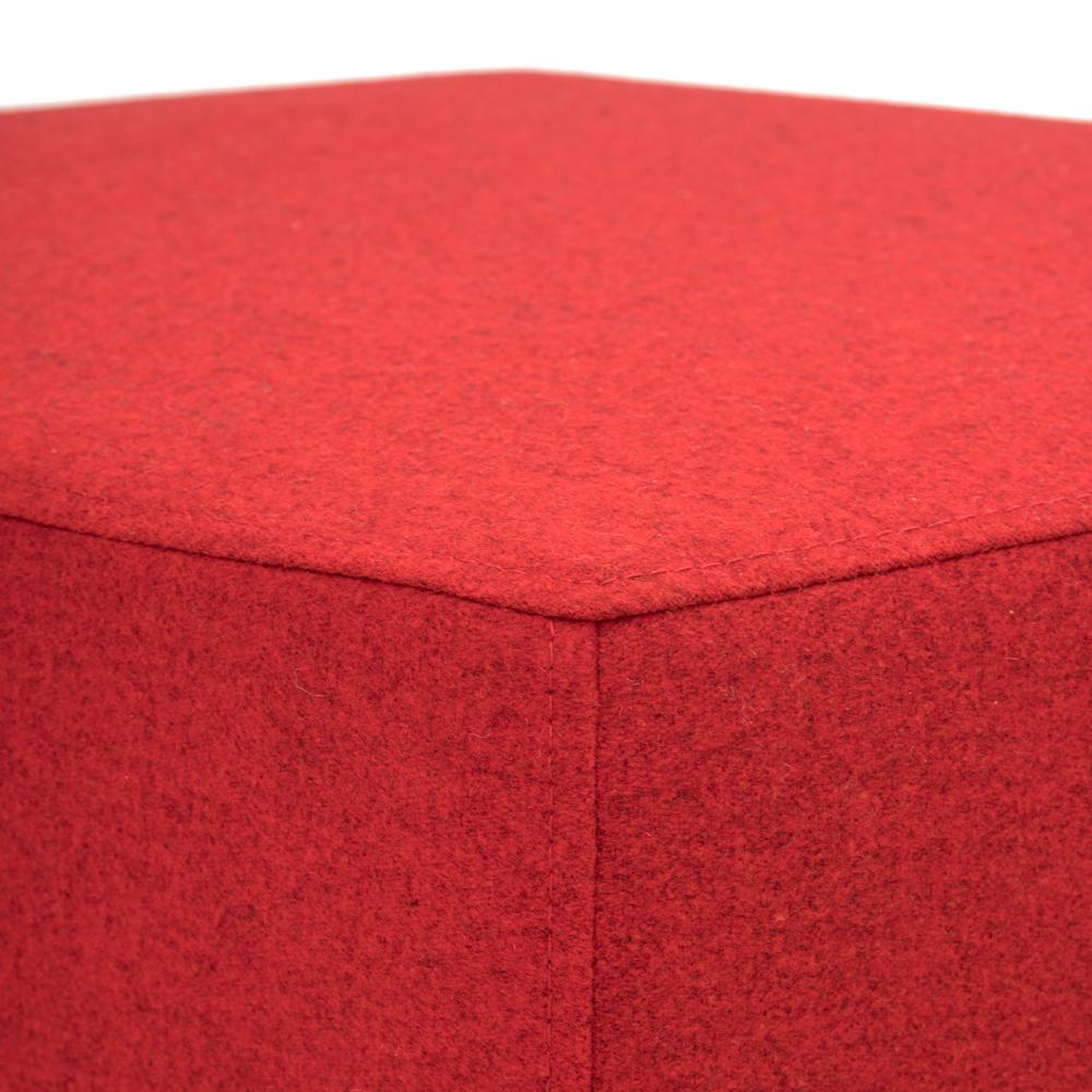 Hexagon Ottoman-Red