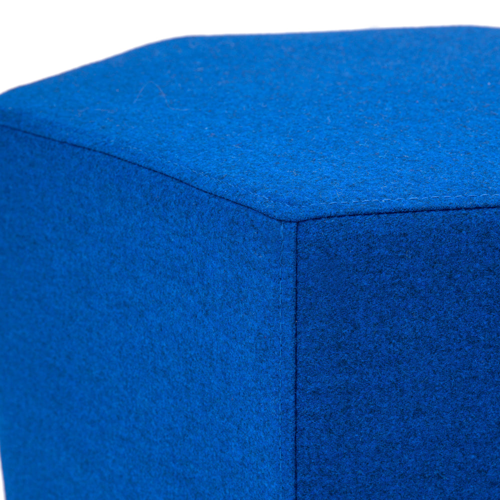 Hexagonal Ottoman - Royal Blue