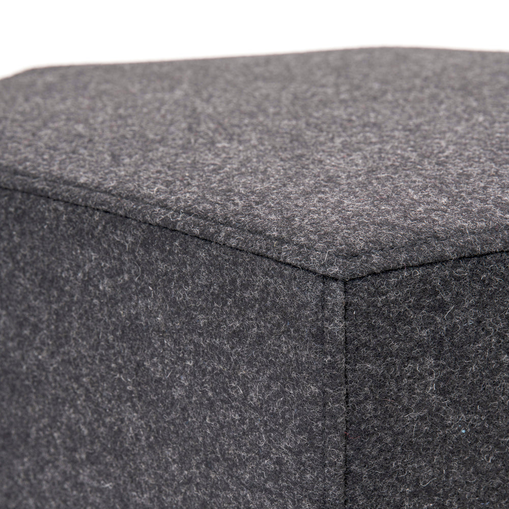 Hexagonal Ottoman - Charcoal