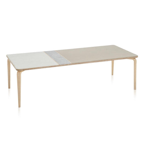 Grey & White Case Study Fiberglass Coffee Table