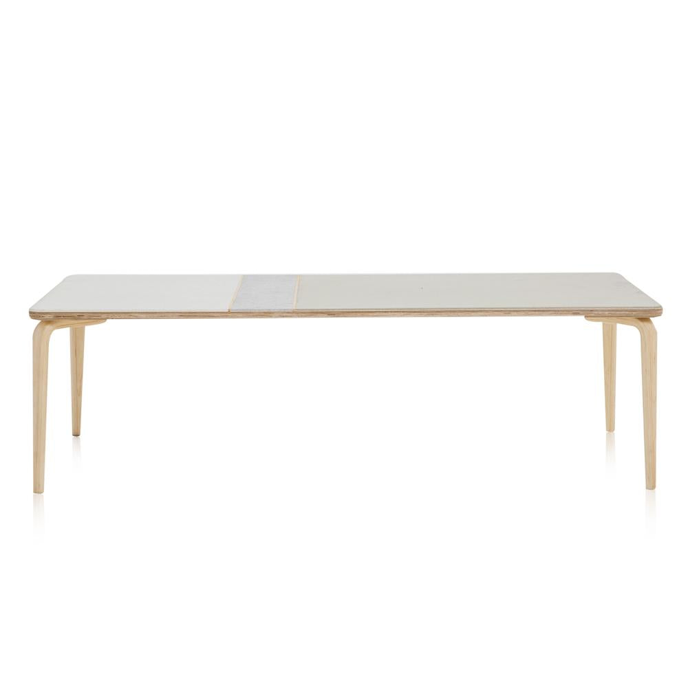 Grey & White Case Study Fiberglass Coffee Table