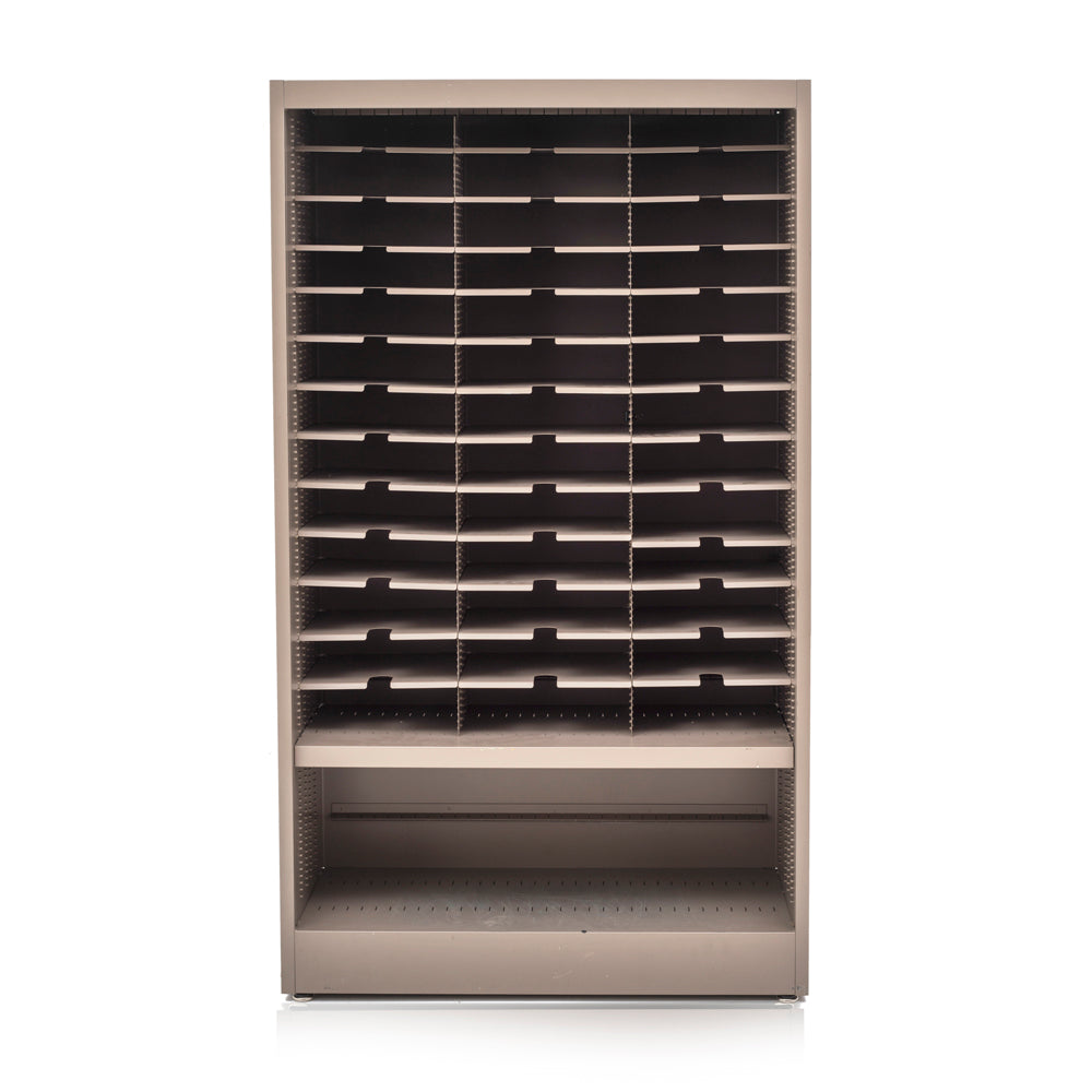 Grey Metal Open Filing Shelf