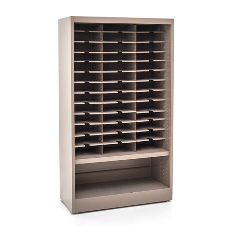 Grey Metal Open Filing Shelf