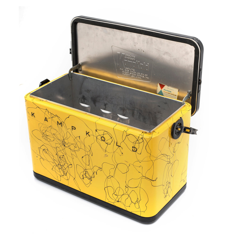 Yellow and Black Kampkold Cooler