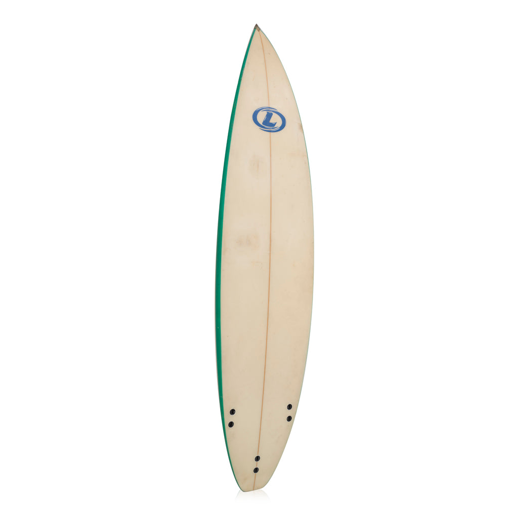 Green and White Surfboard