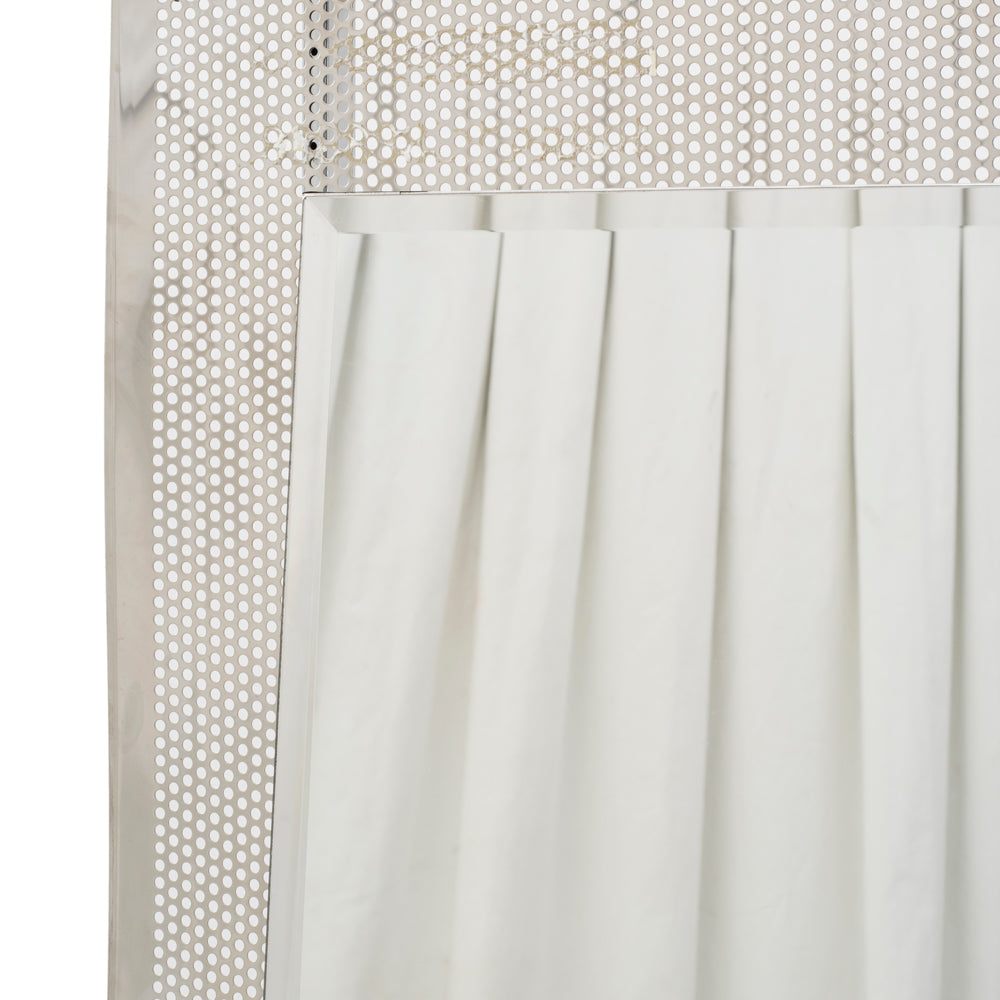 Silver Floor Screen Standing Mirror