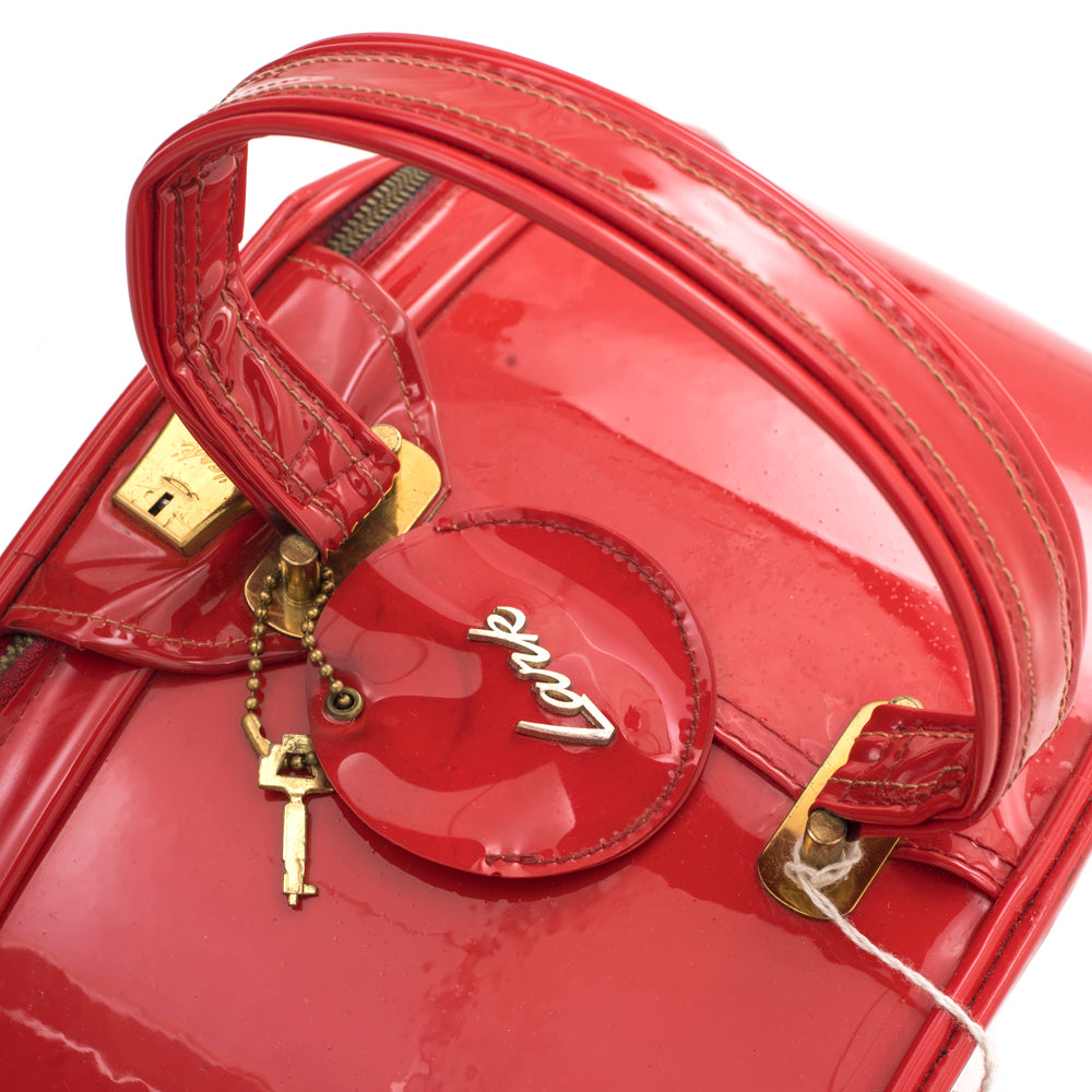 Red Vinyl Hat Case