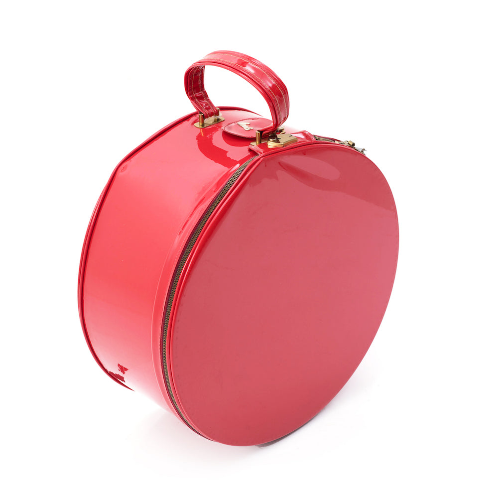 Red Vinyl Hat Case