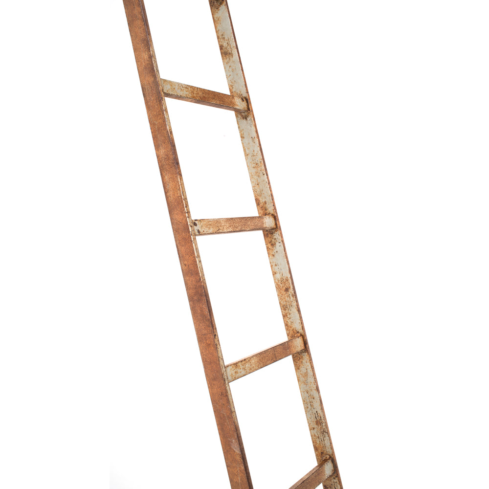 Long Rustic Metal Ladder