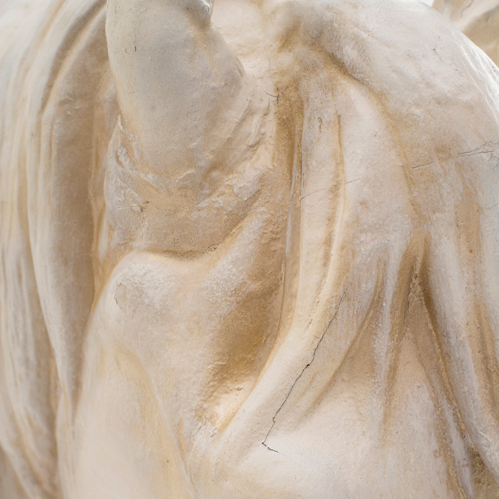 White Ceramic Horse Head Wall Sculpture