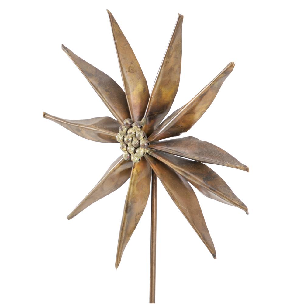Brass Daisy in Pot Sculpture